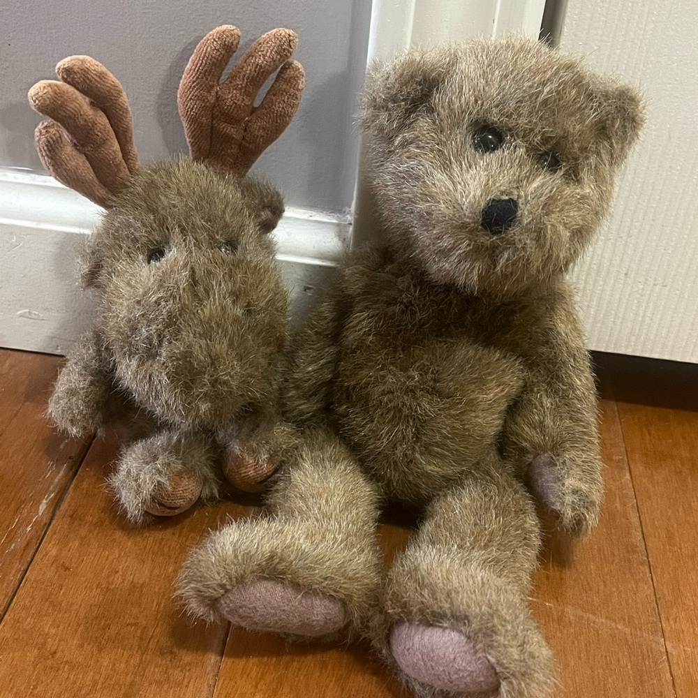 Plush Brown Bear and Moose by Boyd’s Bears